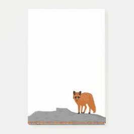 🦊 Fox op de rots post-it Post-it® Notes