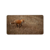 Fox op de run etiket (Voorkant)