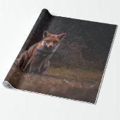 FOX OP GRASSVELD CADEAUPAPIER (Uitgerold)