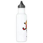 Fox op ijshockey met ijshockeystick waterfles  (Links)