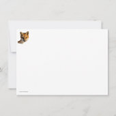 Fox op sneeuw kaart (Achterkant)