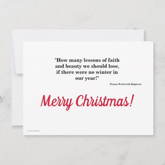 Fox op sneeuw kerst Kaart (Achterkant)