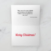 Fox op sneeuw kerst Kaart (Binnen)