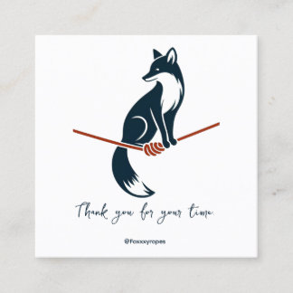 Fox op touw, shibari visitekaartje