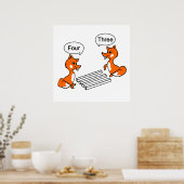 Fox optische illusie Trick Poster (Keuken)