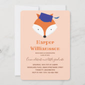 Fox Oranje Foto Kindergarten Afstuderen Kaart (Voorkant)