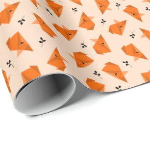 Fox Origami Cadeaupapier