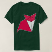 Fox Origami Sticker Style Design T-shirt (Design voorkant)