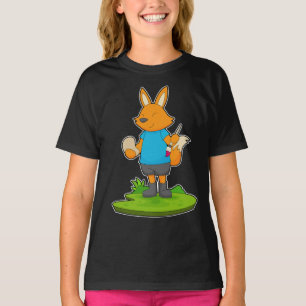 Fox Painting Penseel T-shirt