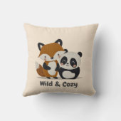 Fox & Panda Leuke Dierenvrienden Decor Kinder Kame Kussen (Achterkant)