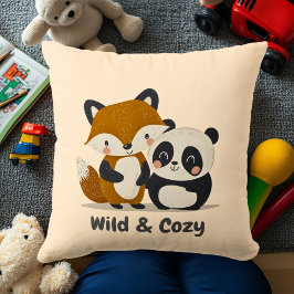 Fox & Panda Leuke Dierenvrienden Decor Kinder Kame Kussen
