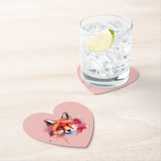 Fox Paper Coaster Kartonnen Onderzetters (Insitu)