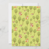 Fox party pet outdoor kind's verjaardag kaart (Achterkant)