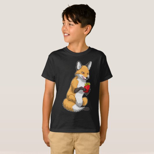 Fox patat t-shirt (Voorkant volledig)