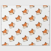 Fox patroon cadeaupapier (Vlak)