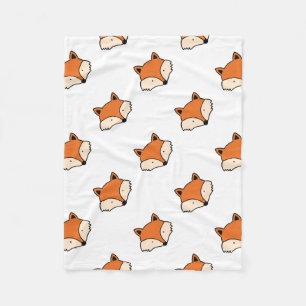 Fox patroon fleece deken