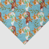Fox Patroonpapier Tissuepapier (Detail)