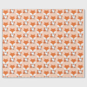 Fox Pattern Animal Cadeaupapier (Vlak)