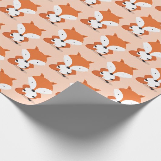 Fox Pattern Animal Cadeaupapier (Hoek)