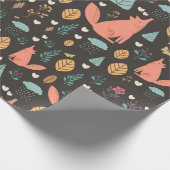 Fox Pattern Cadeaupapier (Hoek)