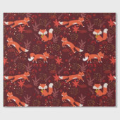 Fox Pattern Cadeaupapier (Vlak)