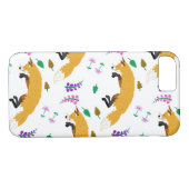 Fox Pattern Case-Mate iPhone Case (Achterkant (Horizontaal))
