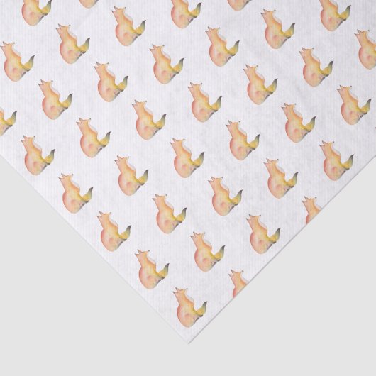 Fox Pattern Wrapping Paper Tissue Tissuepapier (Detail)