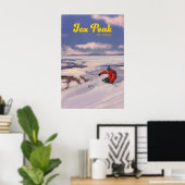 Fox Peak Nieuw-Zeeland Ski Resort Poster (Thuiskantoor)