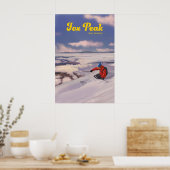 Fox Peak Nieuw-Zeeland Ski Resort Poster (Keuken)