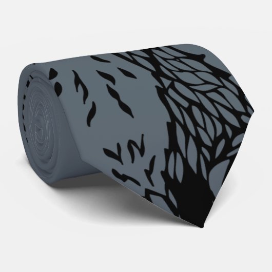 Fox Peek Stropdas Grey (Opgerold)