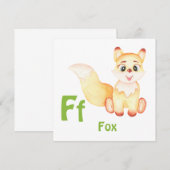 Fox personaliseer ABC: Letter F - Jouw namen toevo (Voorkant / Achterkant)