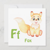 Fox personaliseer ABC: Letter F - Jouw namen toevo (Voorkant)