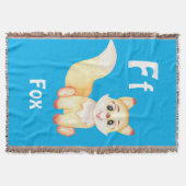 Fox personaliseer ABC: Letter F - Jouw namen toevo Deken (Voorkant)