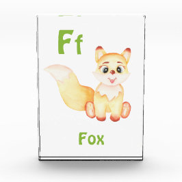 Fox personaliseer ABC: Letter F - Jouw namen toevo Fotoblokken