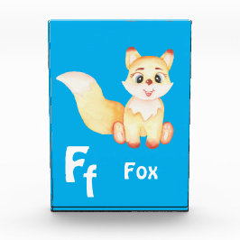 Fox personaliseer ABC: Letter F - Jouw namen toevo Fotoblokken