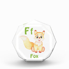 Fox personaliseer ABC: Letter F - Jouw namen toevo Fotoblokken