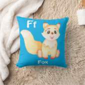 Fox personaliseer ABC: Letter F - Jouw namen toevo Kussen (Deken)