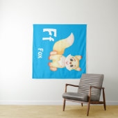 Fox personaliseer ABC: Letter F - Voeg uw naam toe Wandkleed (In Situ (horizontaal))
