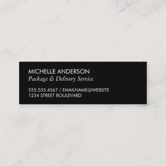 Fox-pictogram Mini Visitekaartje (Achterkant)