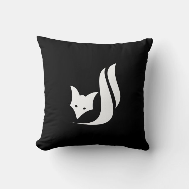 Fox Pictogram Sierkussen (Voorkant)