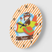 Fox Pilot in Groen en Oranje vliegtuig Grote Klok (Hoek)