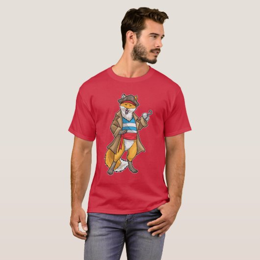 Fox Pirate Hook hand T-shirt (Voorkant volledig)