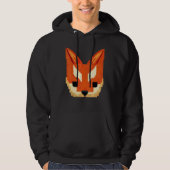 Fox Pixel 8 Bit Retro Video Game Hoodie (Voorkant)