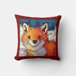 Fox, Pixel Art, pixelart Kussen