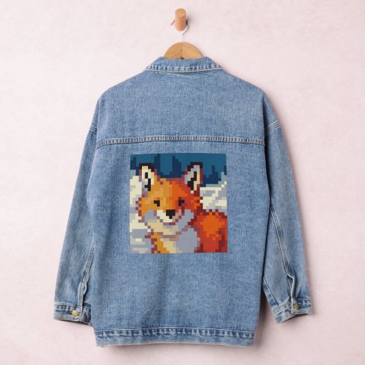 Fox pixelart denim jacket (Hangar)