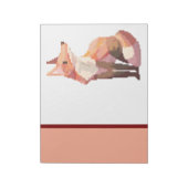 Fox, pixelart, Pixel Art Notitieblok (Linkerzijde)