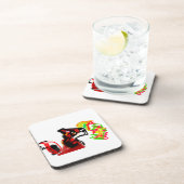 Fox playing now autumn  bier onderzetter (Rechterzijde)