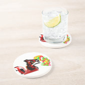 Fox playing now autumn  zandsteen onderzetter (Zijkant)