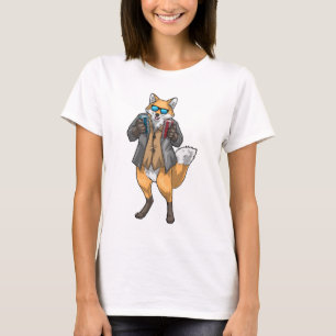 Fox Poker Pokerfiches Kaartspel T-shirt