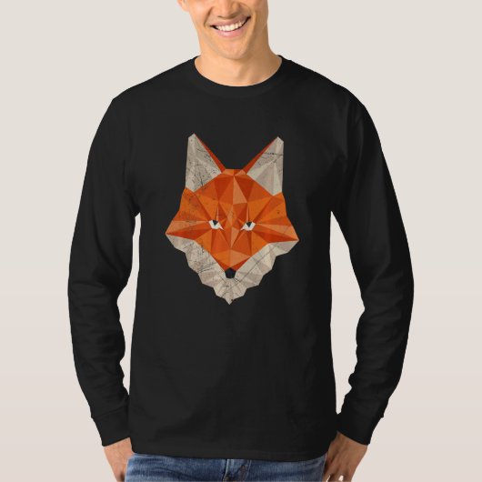 Fox polygon hunter hunting  1 t-shirt (Voorkant)